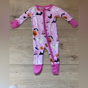 Little Sleepies Pink Halloween Zippy